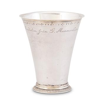 51. A BEAKER, silver, Johan Andersson Starin (1723-1756), Stockholm 1746.