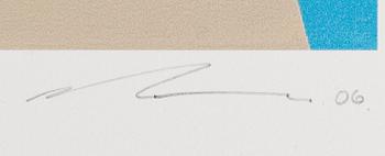 RYAN HEWETT, multi-layered Flatbed Giclee with silkscreen varnishes and textures.