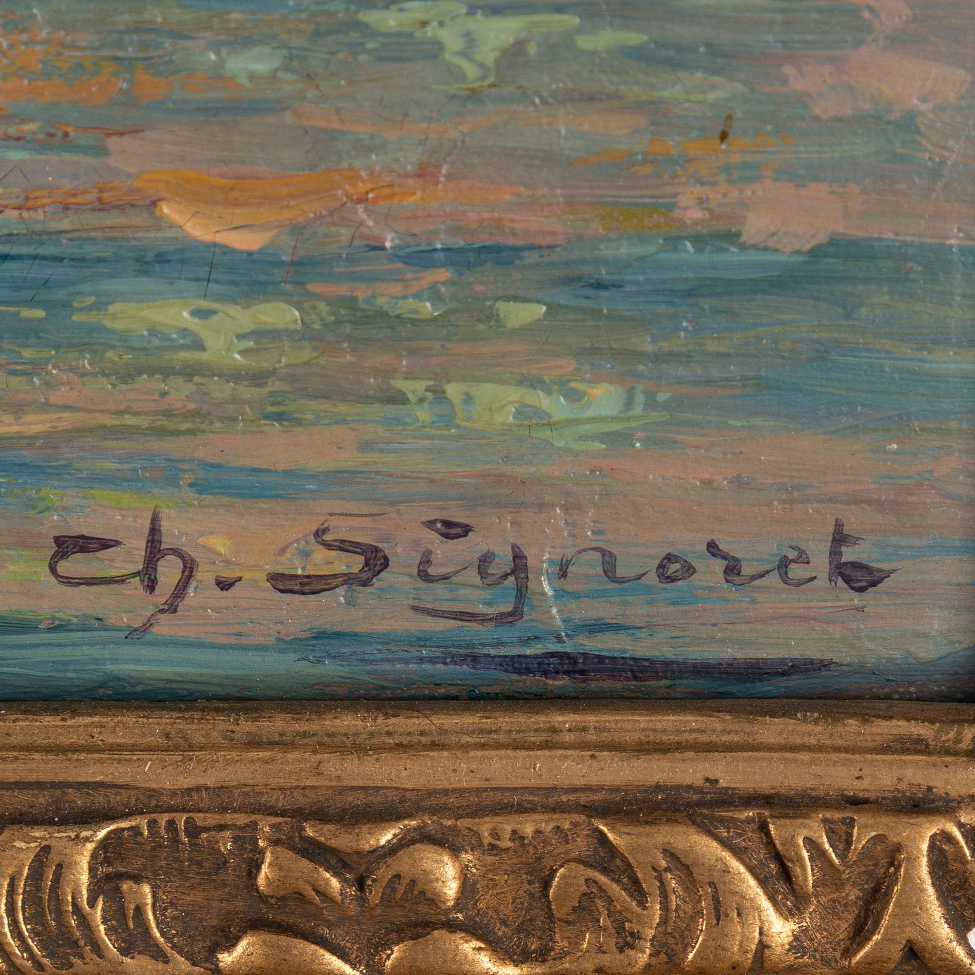 CHARLES LOUIS SIGNORET, oil on canvas, signed.