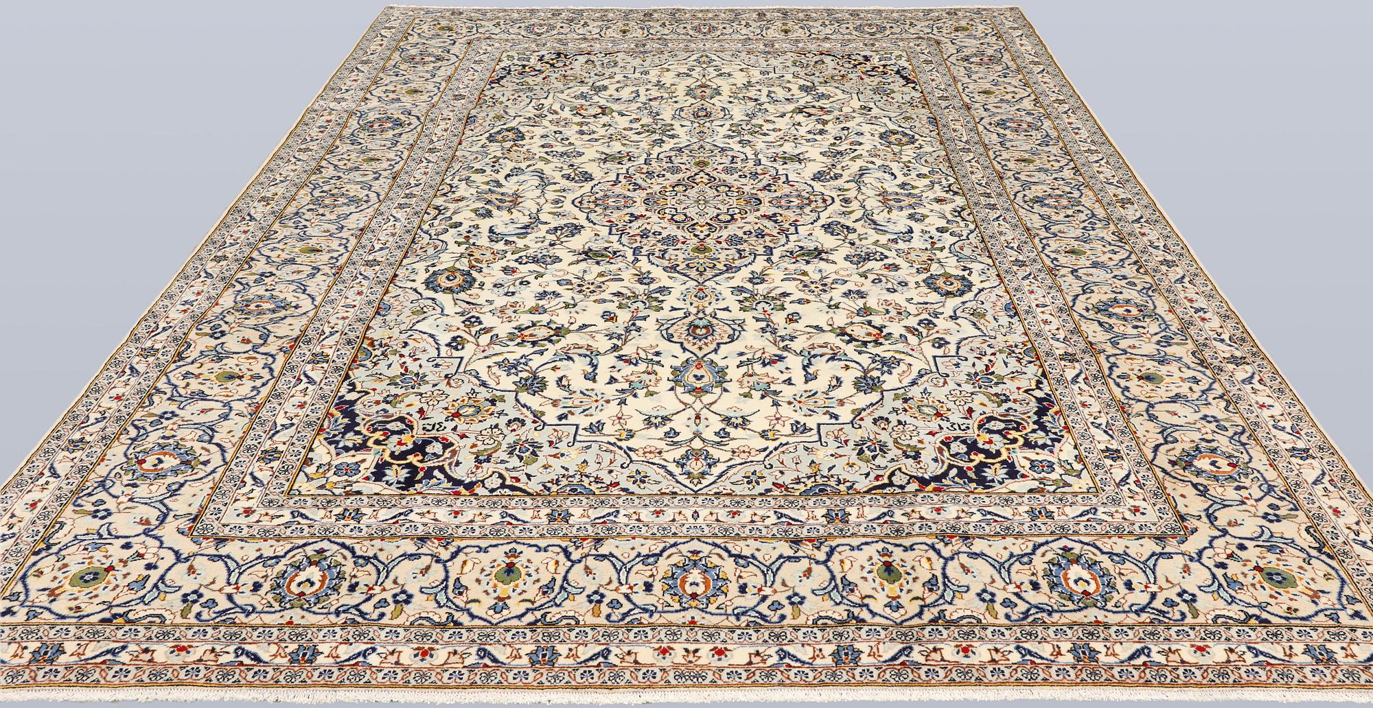 A Keshan carpet, 347 x 245 cm.