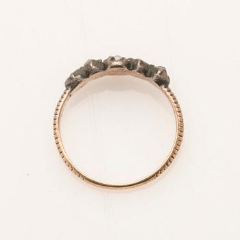 Ring, rose-cut diamonds.