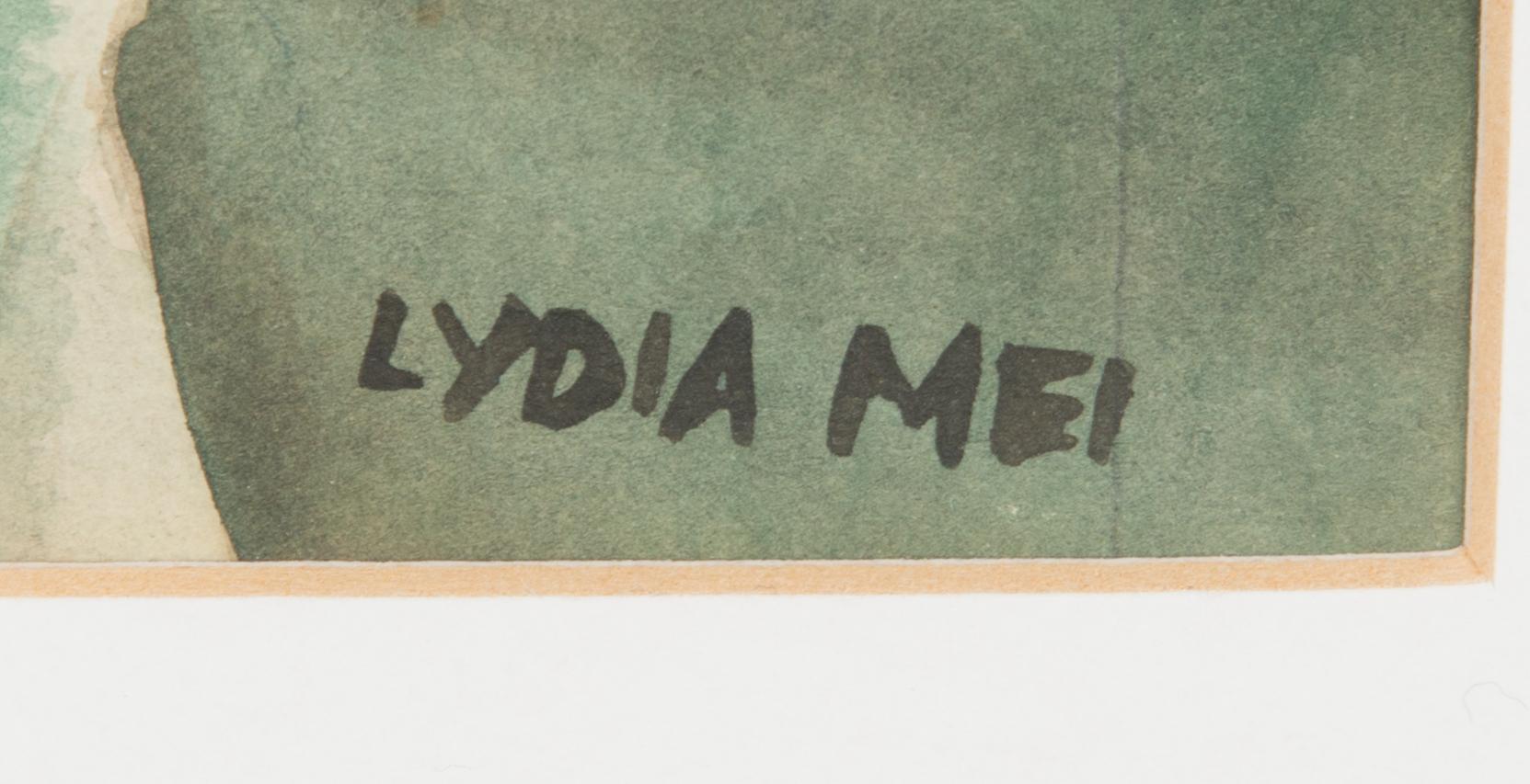 Lydia Mei, watercolour, signed.