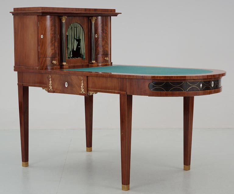 A Swedish Empire writing desk by D. Sehfbom.