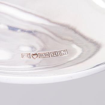 SKÅL PÅ FOT, silver, delvis förgylld, Kultateollisuus, Åbo, Finland 1962.