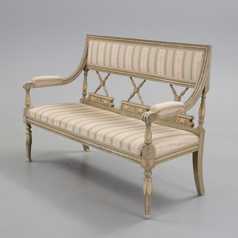 SOFFA, gustaviansk stil, sent 1800-tal.