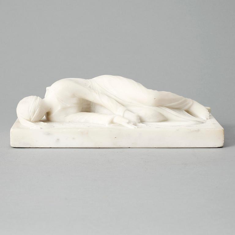 OKÄND KONSTNÄR, skulptur, marmor, 1900-tal.