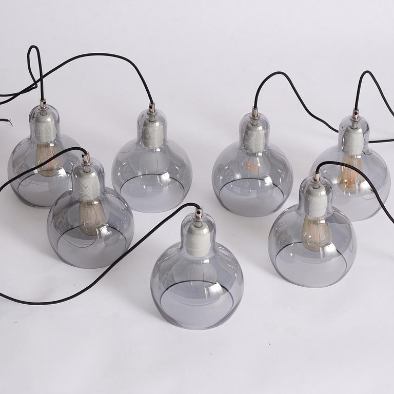 Sofie Refer, seven pendant lamps, 'Mega Bulb', &Tradition.