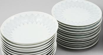 SERVISDELAR, "Lotus", Björn Wiinblad, Rosenthal, 52 delar, 1900-talets andra hälft.
