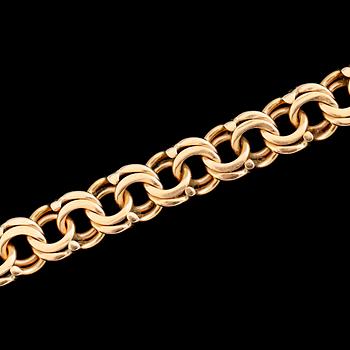 ARMBAND, 18K guld, LOB Stockholm 1997. Vikt ca 27 g.