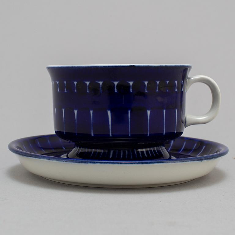 A 14-piece 'Valencia' porcelain coffee set for Arabia, 1970s.