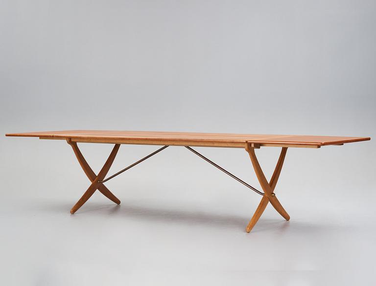 Hans J. Wegner, matbord med klaffar, "AT-314", Andreas Tuck, Danmark 1950-60-tal.