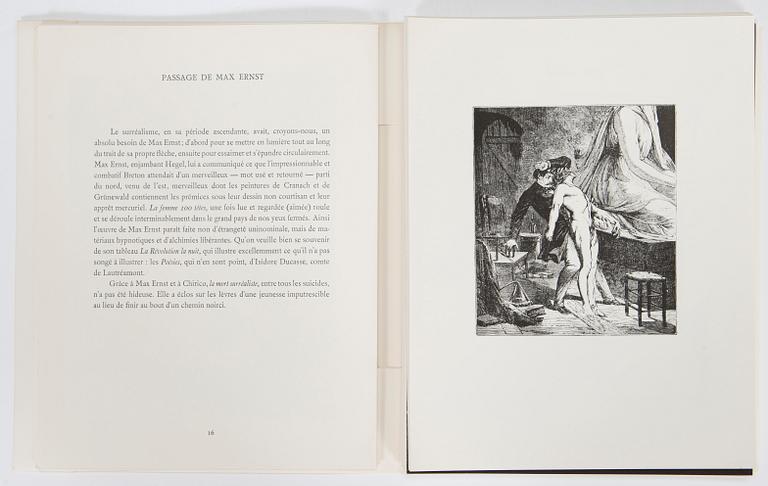 Portfolio of prints, René Char, 'Le monde de l'art n'est pas le monde du pardon'.