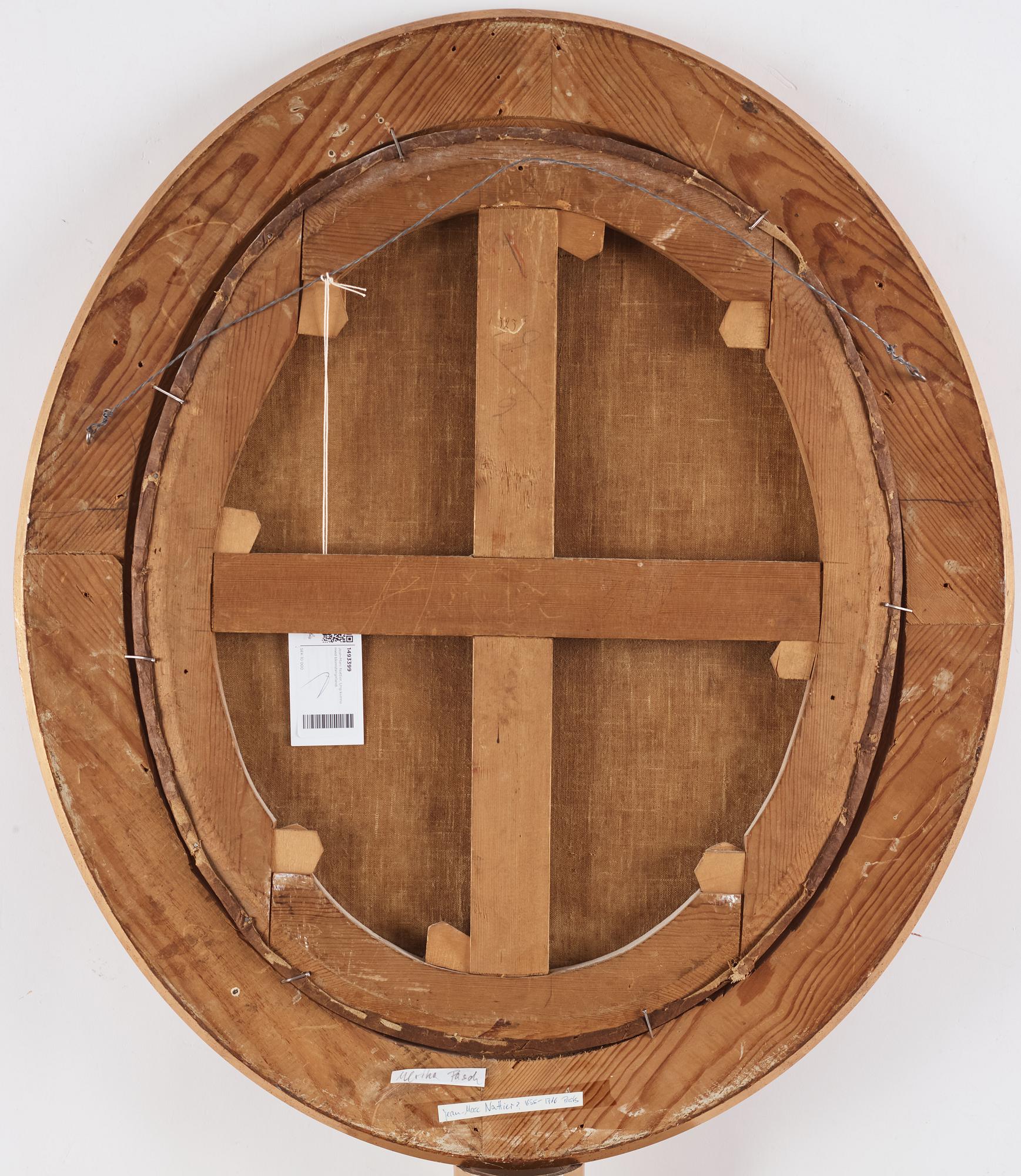 François-Hubert Drouais, hans krets, Ung kvinna med blomstergirland, möjligen  comtesse du Barry (1743-93).