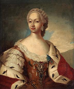 1032. Carl Gustaf Pilo In the manner of the artist, "Queen Juliana Maria" (1729-1796).