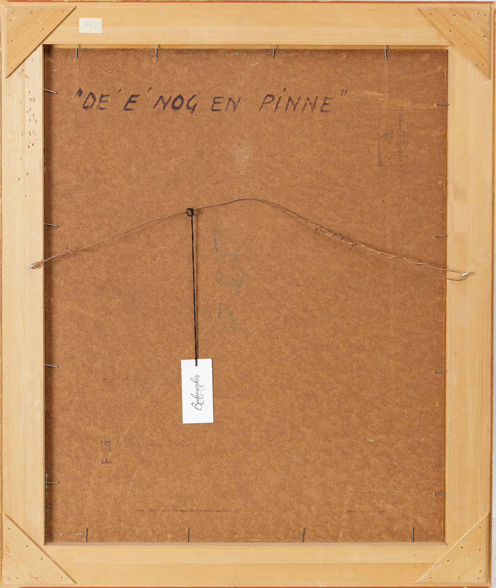 Gustaf Carlström, "De e nog en pinne".