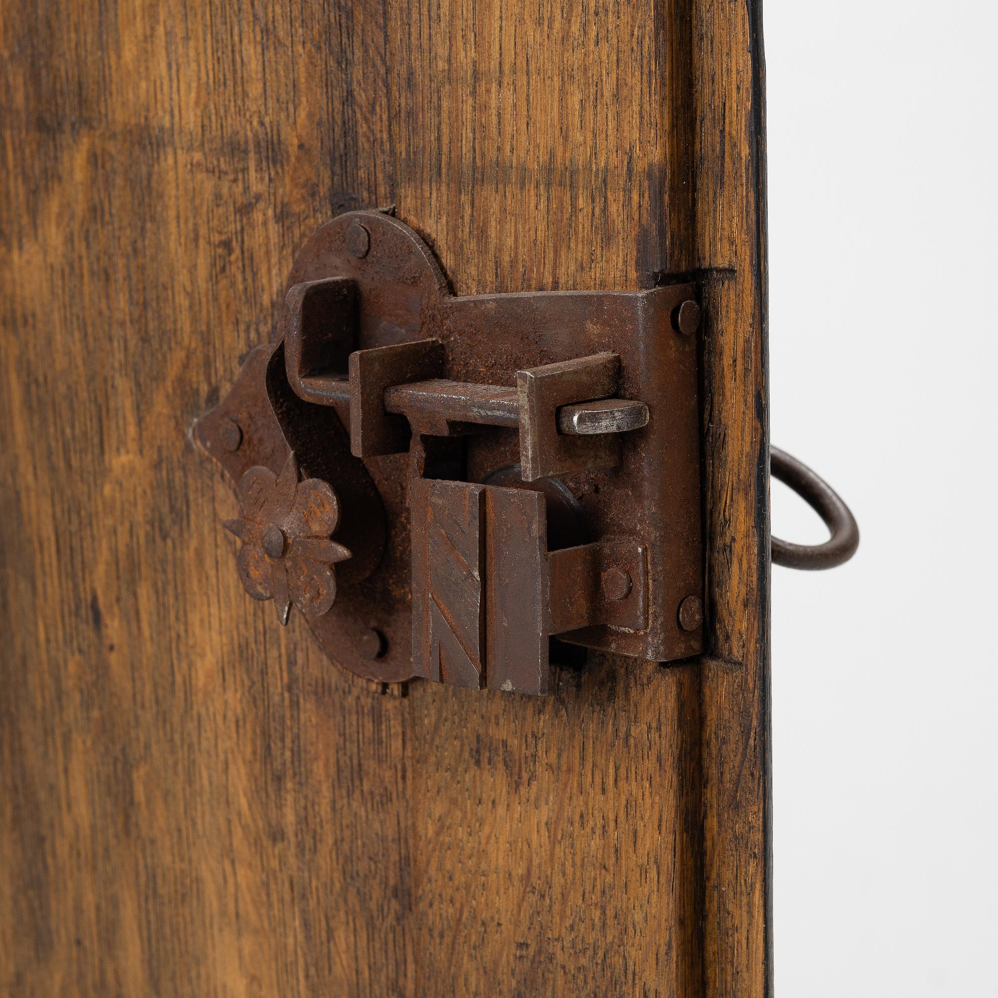 A Baroque wall cabinet, 18th Century.