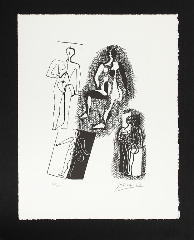 PABLO PICASSO, efter, litografi, numrerad 912/1200.