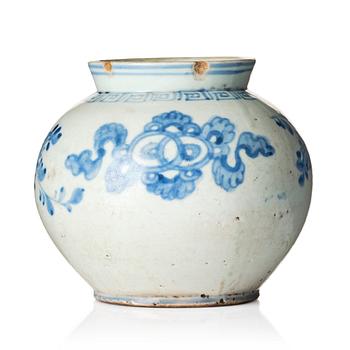 1180. A blue and white Korean vase, Joseondynastin (1392–1897).