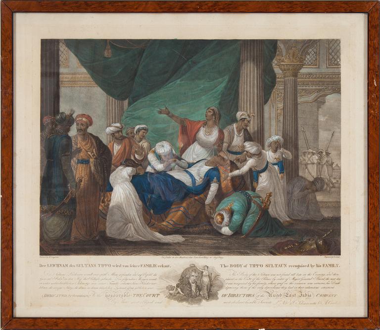 HENRY SINGLETON, after, 2 handcolored engravings by Laminet, early 19th century.