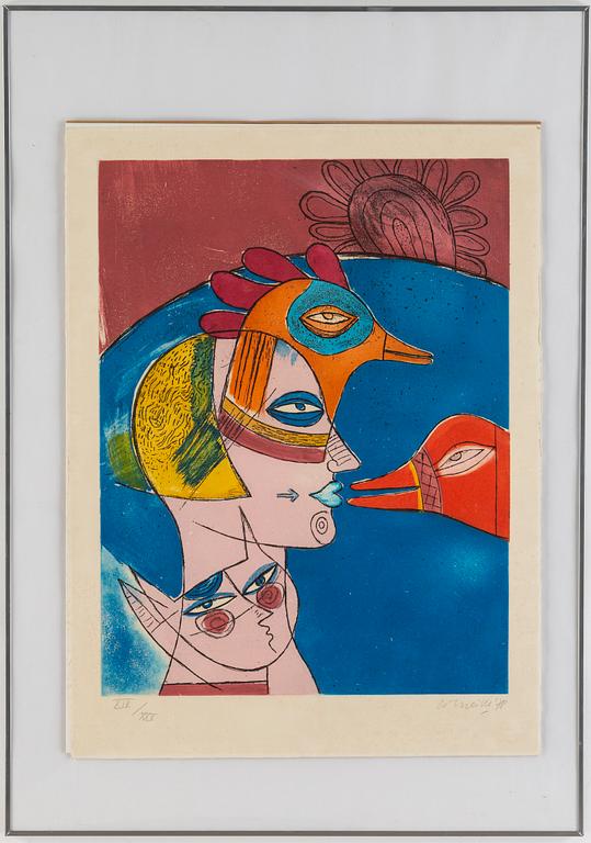 Beverloo Corneille, silkscreen in colours, 1978, signed XIV/XXV.