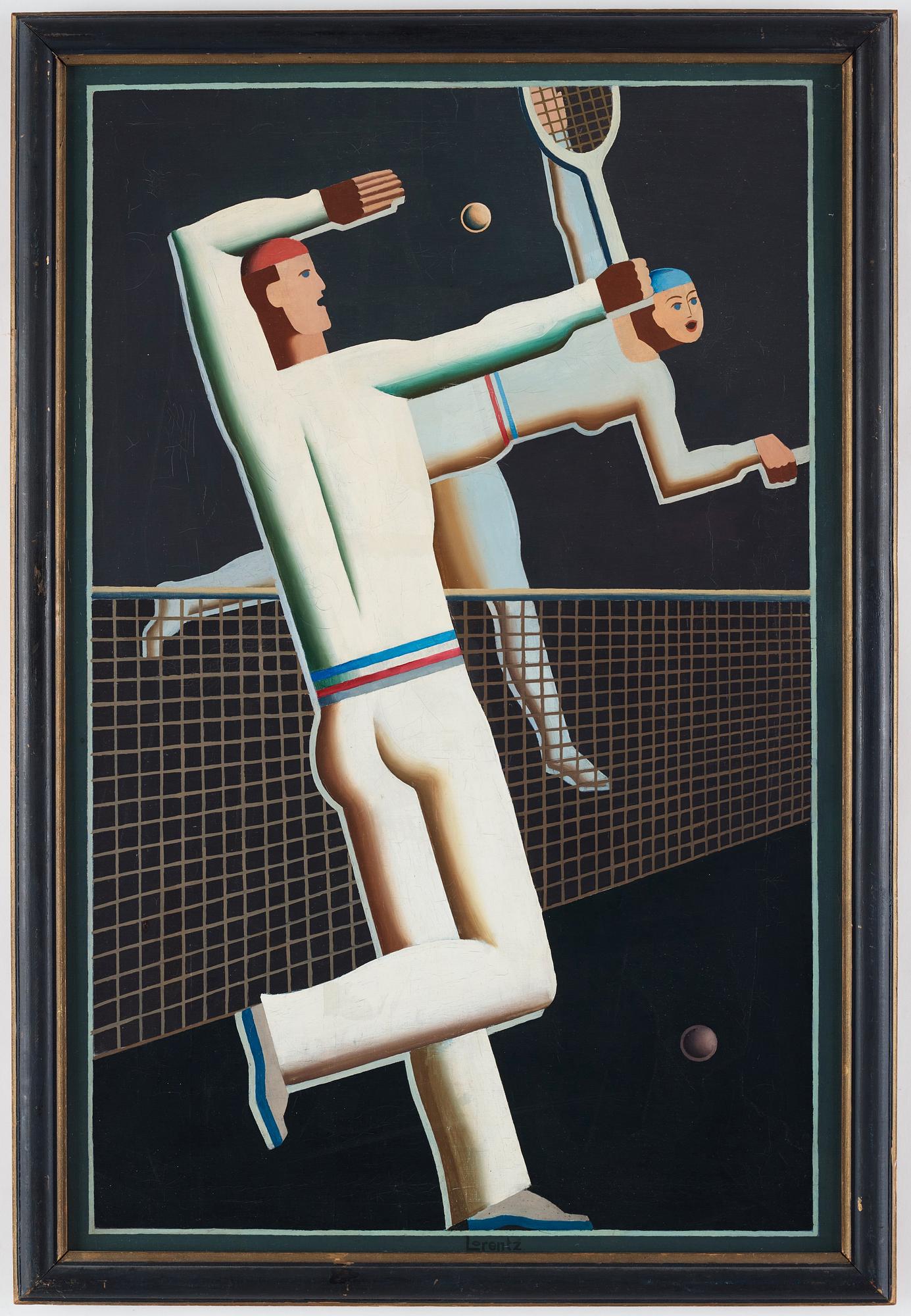 Waldemar Lorentzon, "Tennisspelare" / "The tennis players".