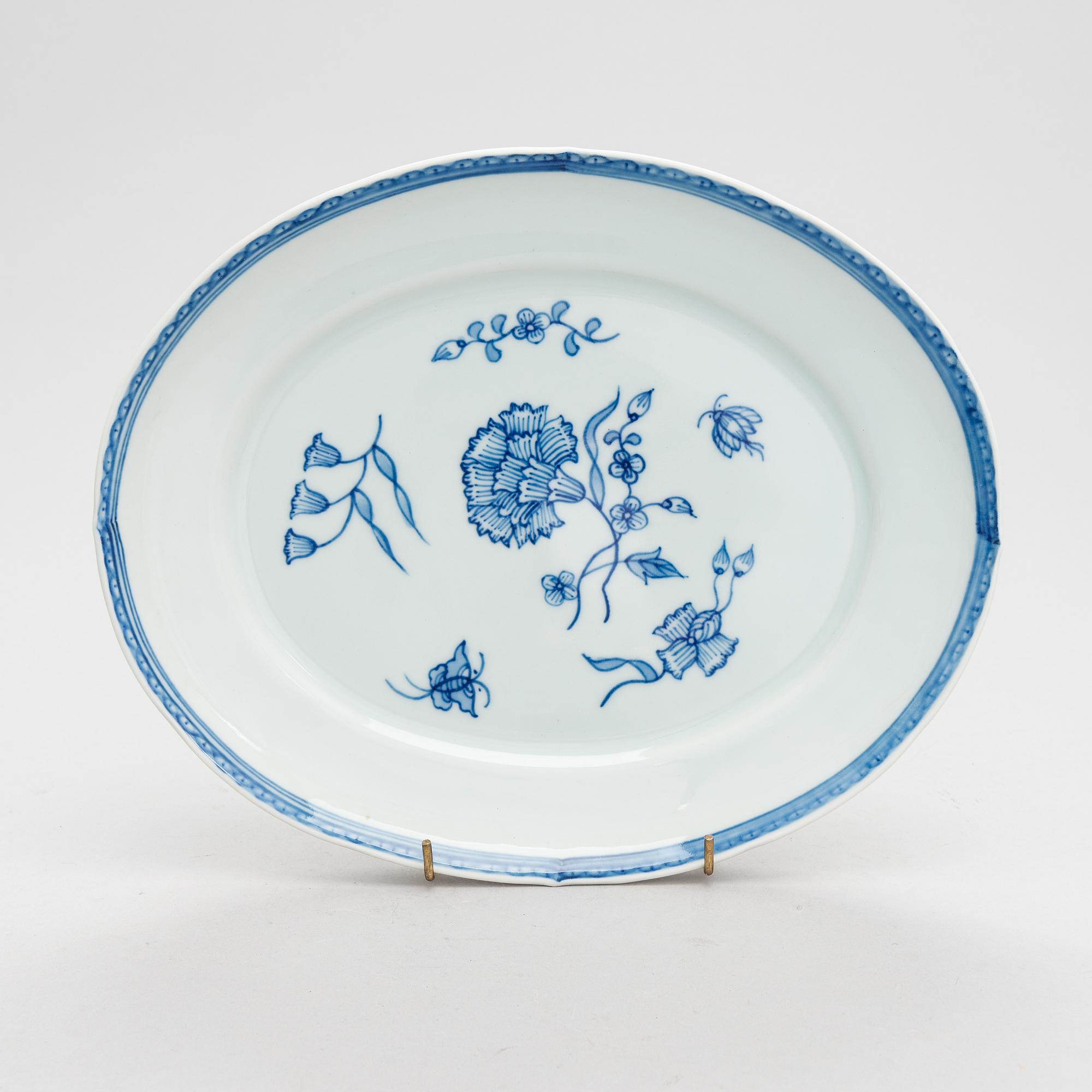 Servisdelar, 12 st, porslin, "Nejlika", IKEA, ur IKEA:s 1700-talsserie, 1990-tal.