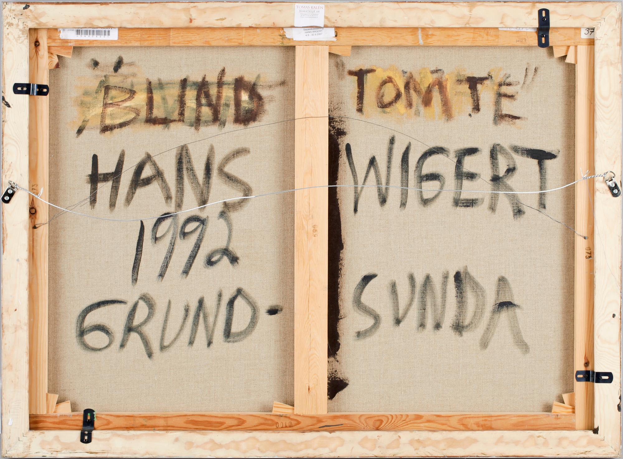 HANS WIGERT, olja på duk, sign o dat 1992.