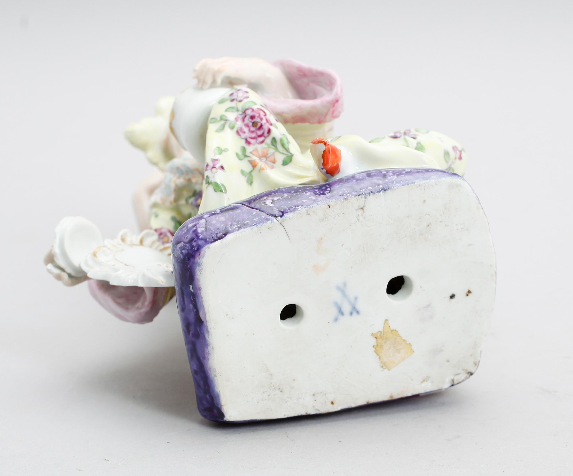 FIGURGRUPP, porslin, Meissen, 1800-tal.