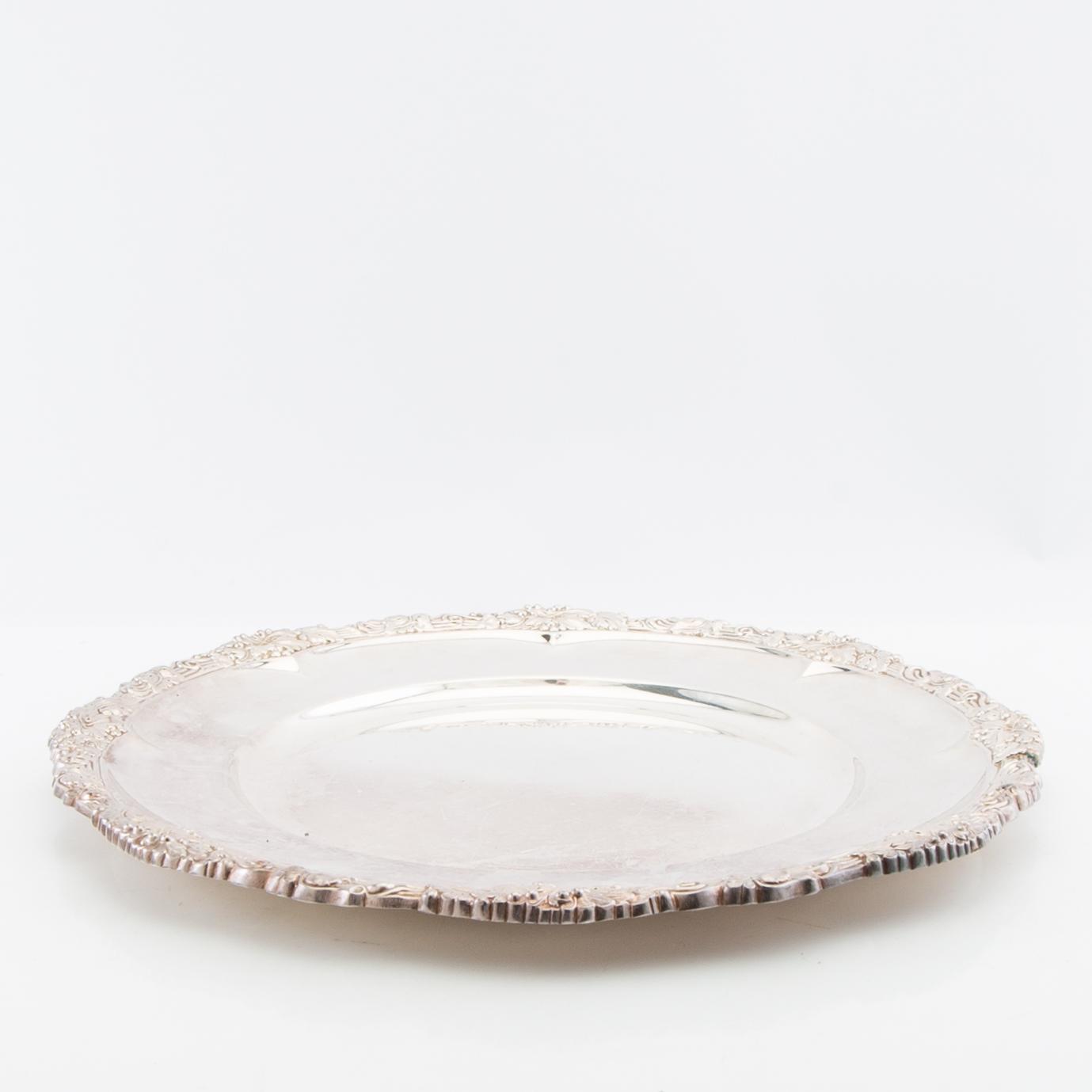 Trays/Serving dishes 3 pcs of nickel silver, first half of the 20th century.