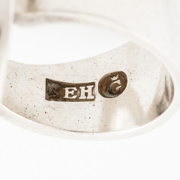 Sven-Erik Högberg, ring, sterlinsgsilver, Göteborg 1992.