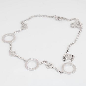 COLLIER, Bulgari, med briljantslipad diamanter.