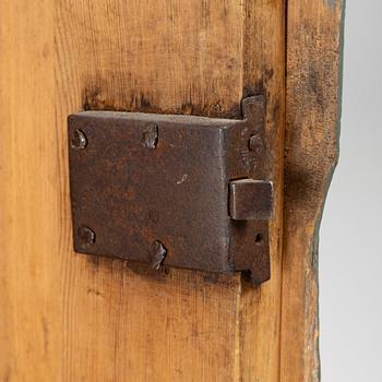 A Dalecarlian polychrome painted cabinet, dated 1798.