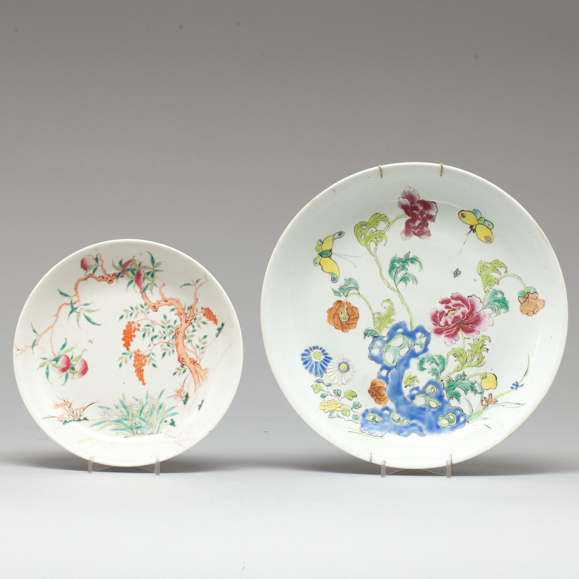 SKÅLFAT, 2 st, porslin, Kina, 1800/1900-tal.