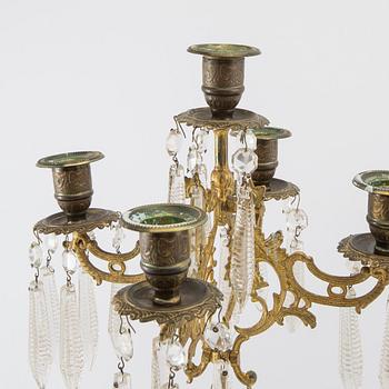 Kandelabrar ett par Louis XV-stil 1900-talets första hälft.