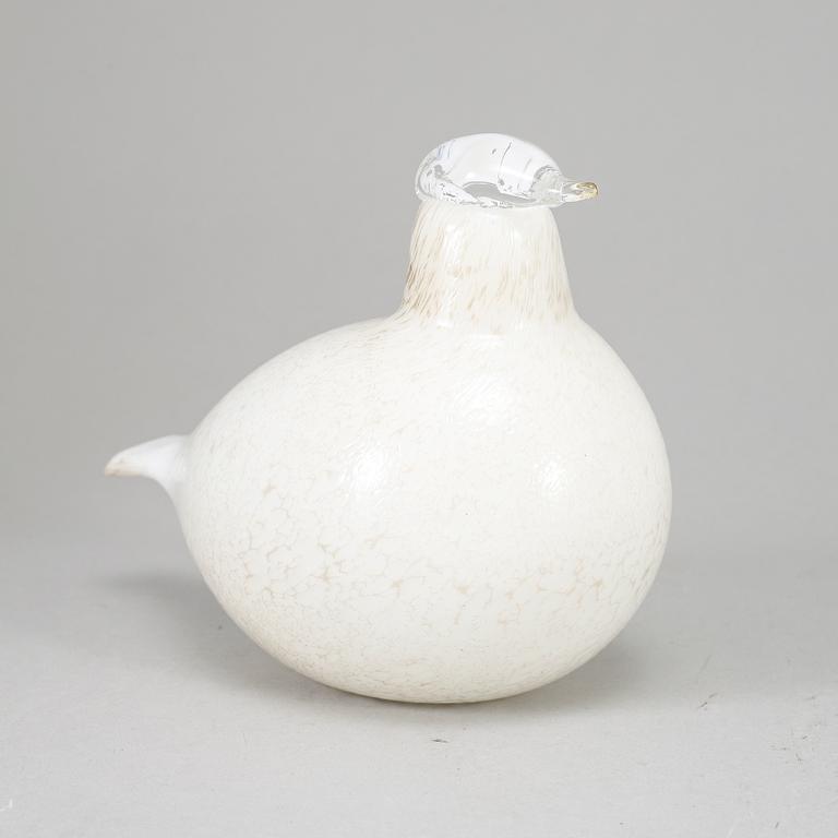 OIVA TOIKKA, glasfågel, "Riekko", Pro Arte, Iittala Nuutajärvi Notsjö, Finland.