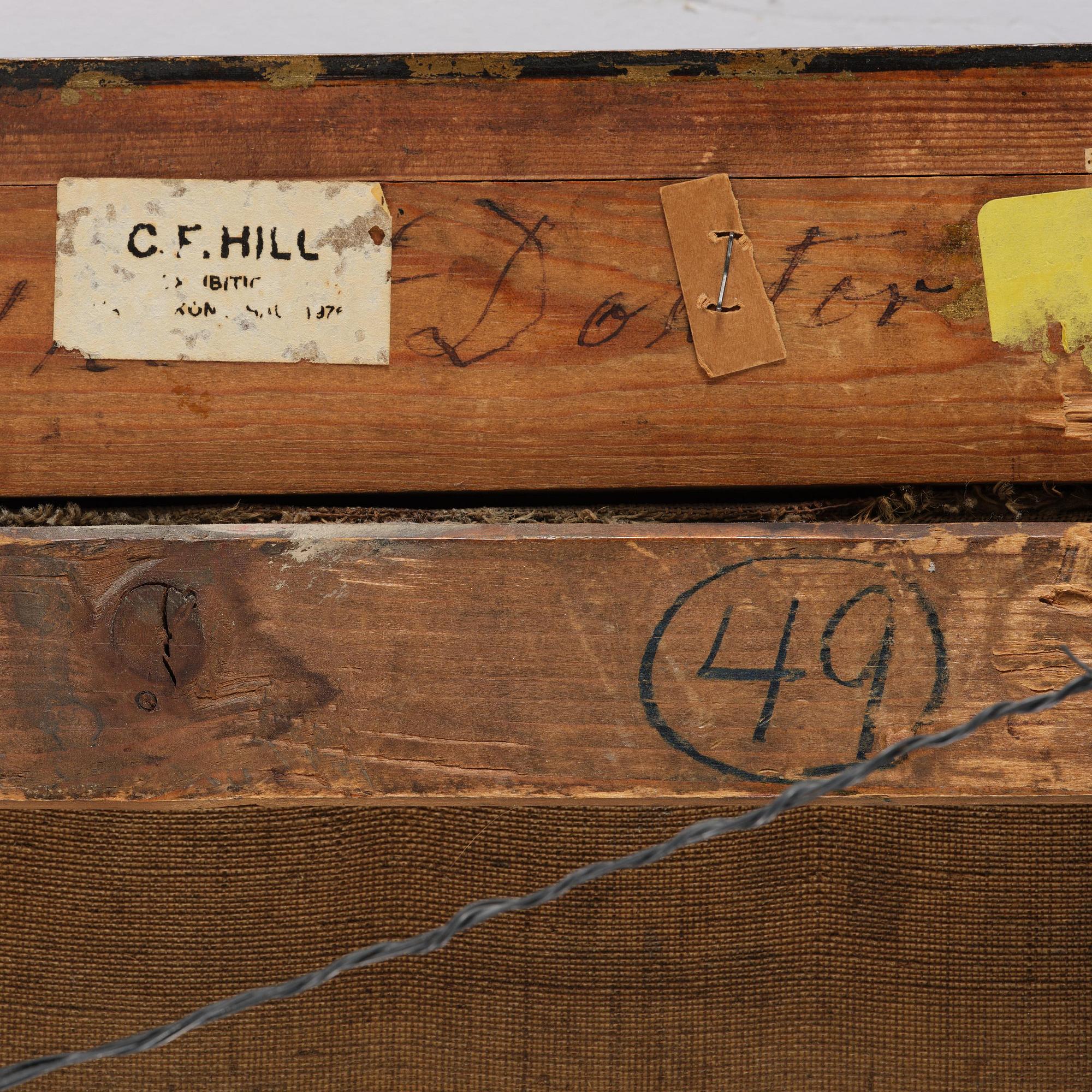 Carl Fredrik Hill, "Jordkällare med figur, Luc-sur-Mer".