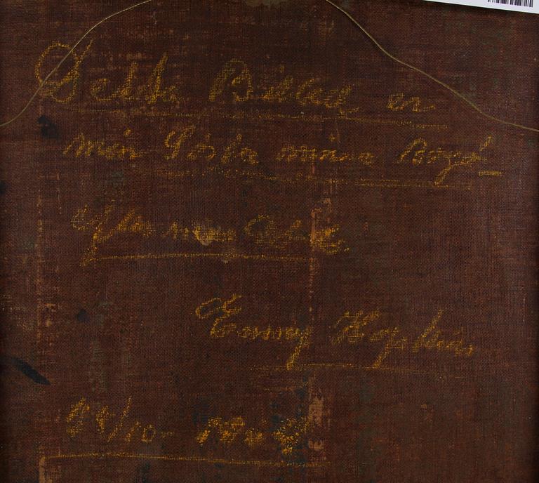 BOGÖ, CHRISTIAN. Olja på duk.