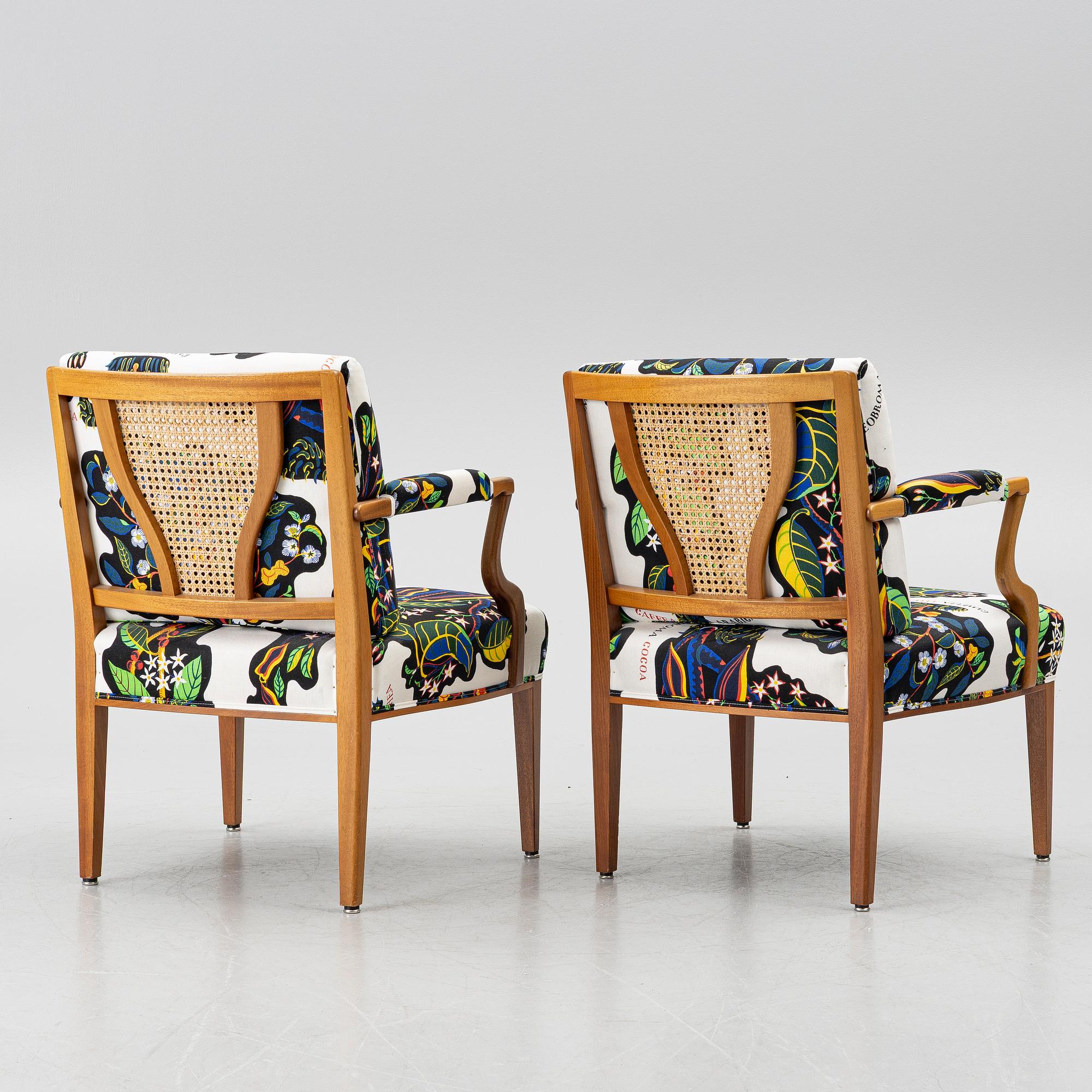 Josef Frank, a pair of model 969 armchairs, Svenskt Tenn, 2014.