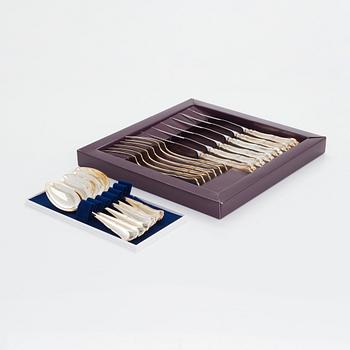 Bestickuppsättning, 18 delar, "Chippendale", Finland 1994.