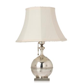 210. Jacob Ängman, bordslampa, Guldsmedsaktiebolaget, Stockholm, ca 1930.