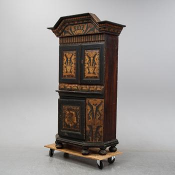 A painted cabinet, Dalarna, Sweden, dated 1790.