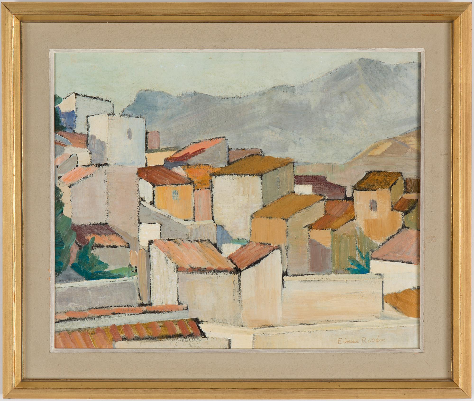 EINAR ROSÉN, oil on panel, signed.