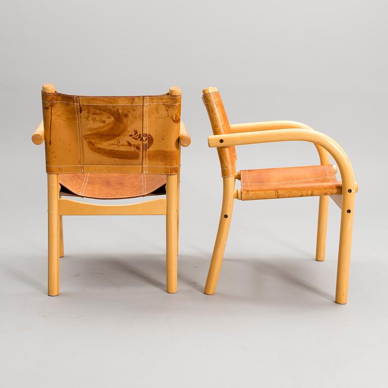 BEN AF SCHULTEN, SAFARI CHAIRS, 8 PCS. Artek, 1970s.