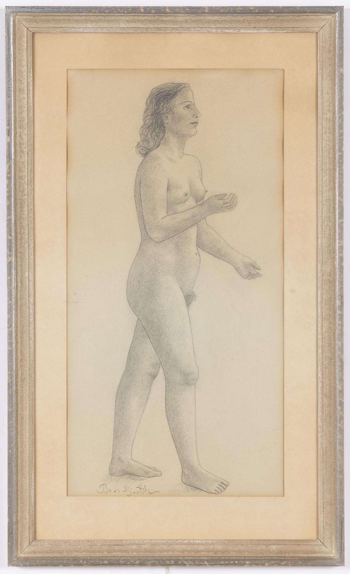 Bror Hjorth, Model drawing.