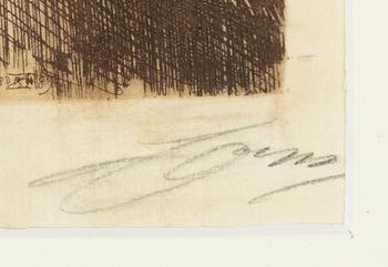 Anders Zorn,  "En gravör".