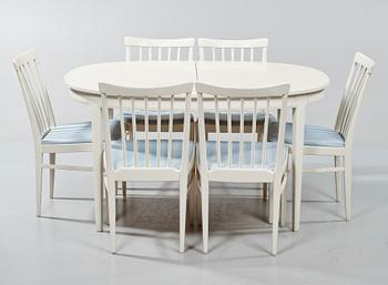 MATGRUPP, 7 delar, "Herrgården", Carl Malmsten, 1900-talets andra hälft.