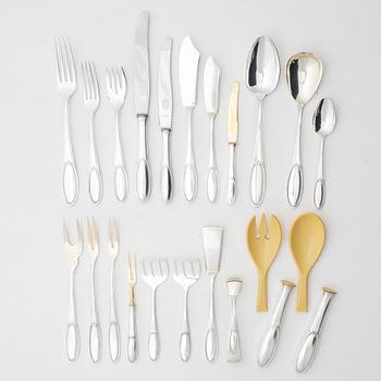 Bestickuppsättning, 89 delar, nysilver, Wellner Silber, August Wellner & Söhne, Tyskland, 1900-tal.