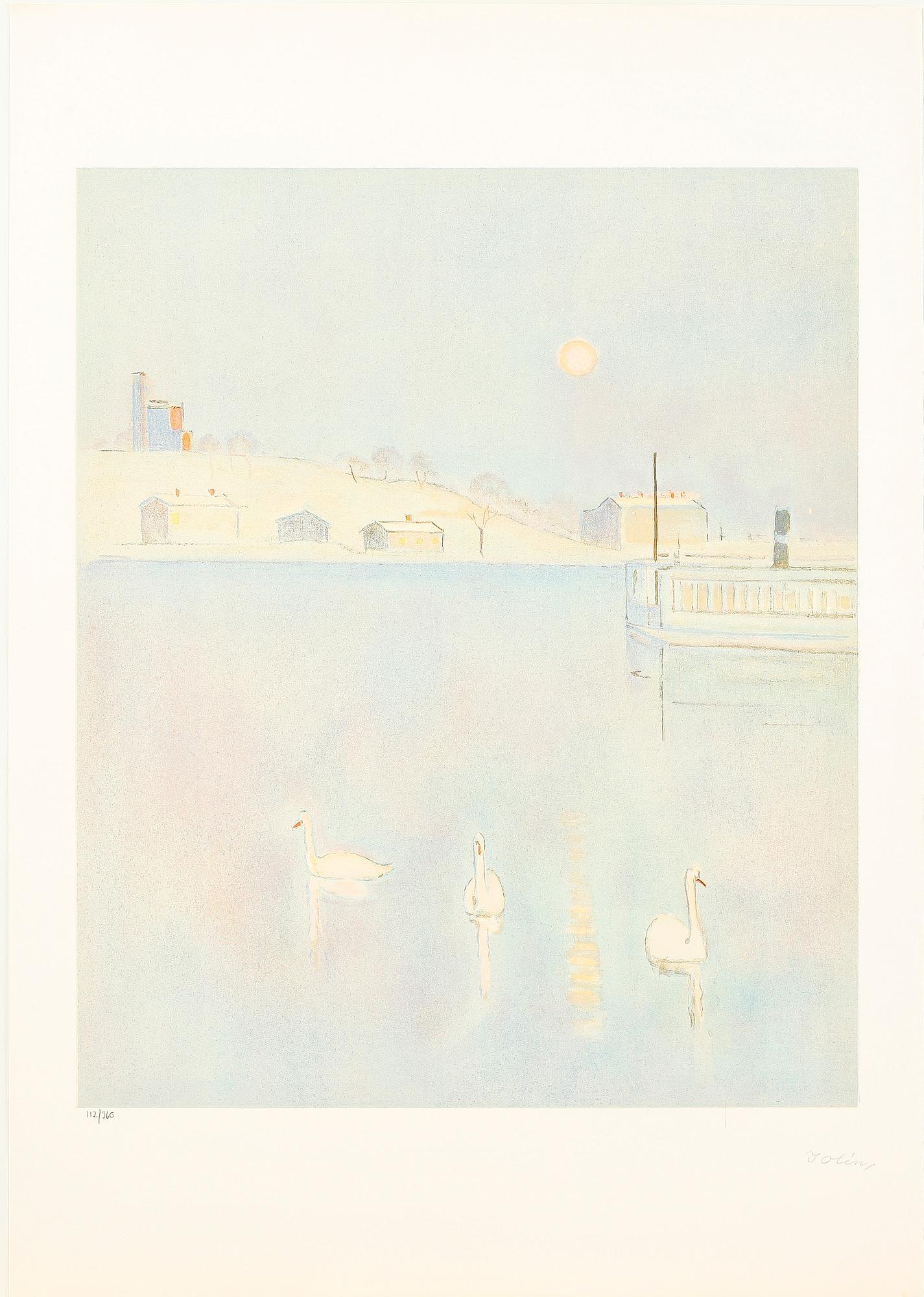 EINAR JOLIN, portfölj med 10 färglitografier, sign och numr 112/360.