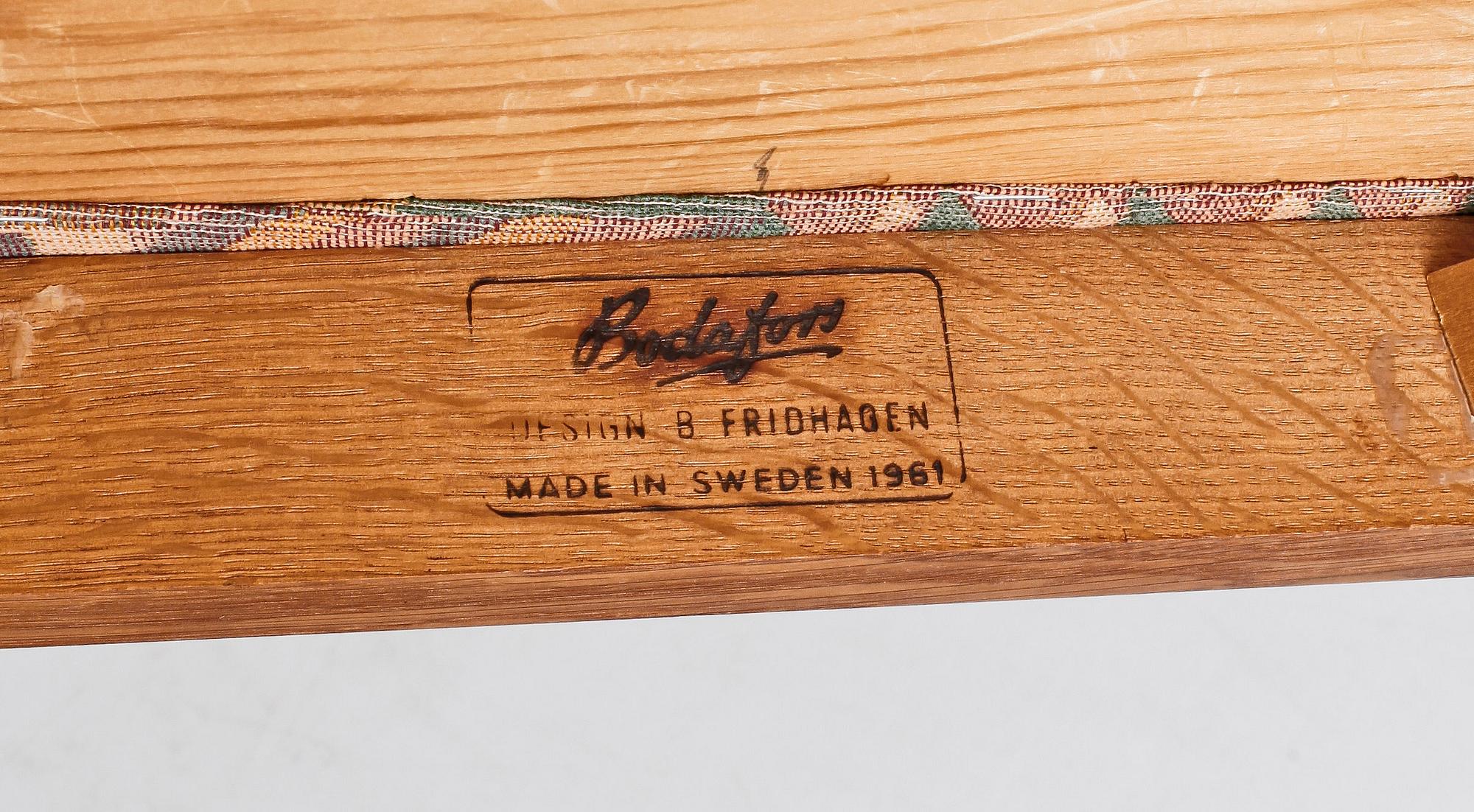 MATSALSGRUPP, 5 delar, Bengt Fridhagen, Bodafors, 1960-tal.