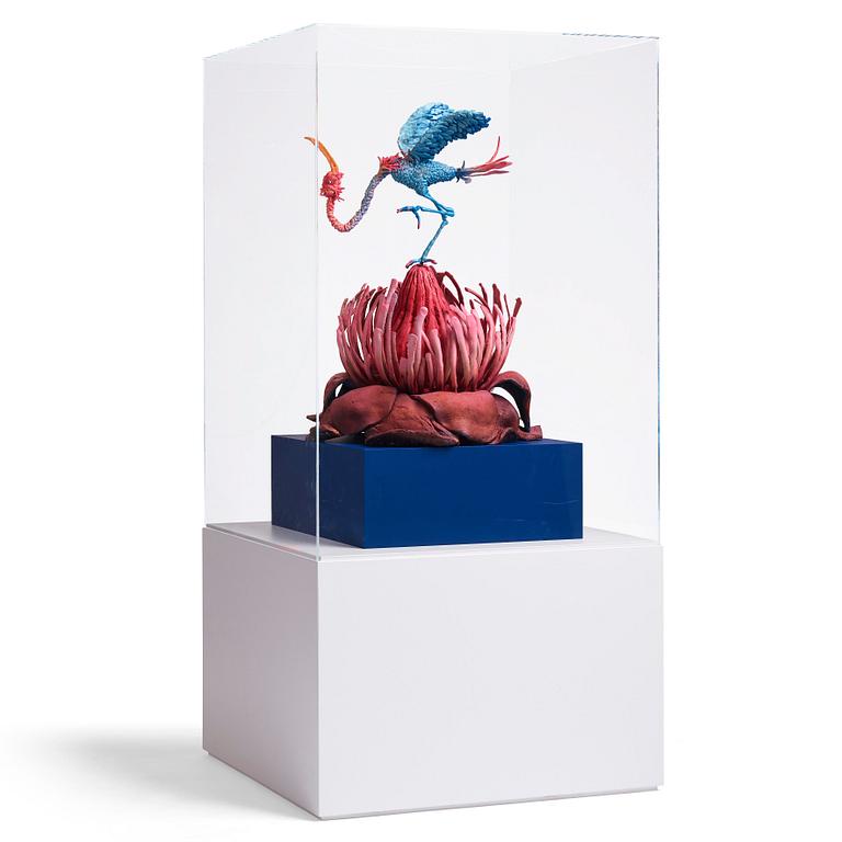 Nathalie Djurberg & Hans Berg, "One Last Trip to the Underworld (Strawberry Red and Blue)".